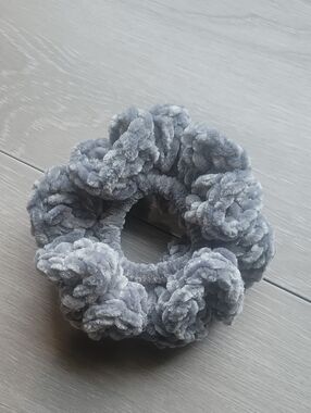 Handmade Velour Crochet Scrunchie